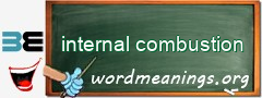 WordMeaning blackboard for internal combustion